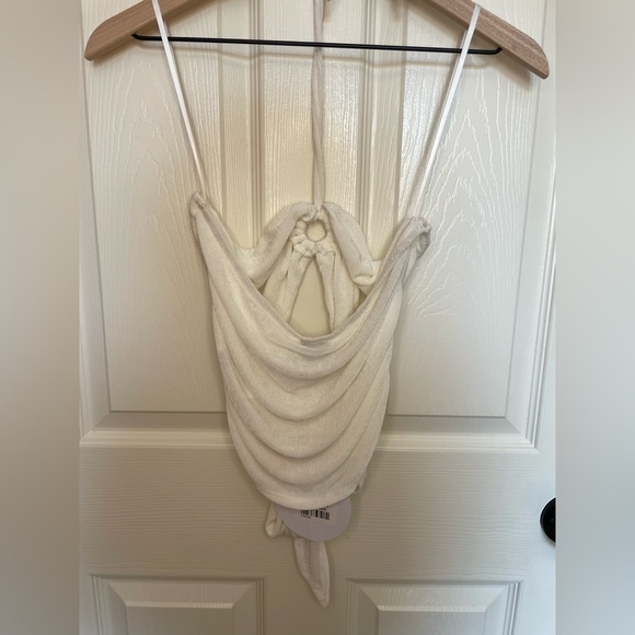 NWT Princess Polly Loriella Ring Detail Crop Top White - Picture 6 of 6